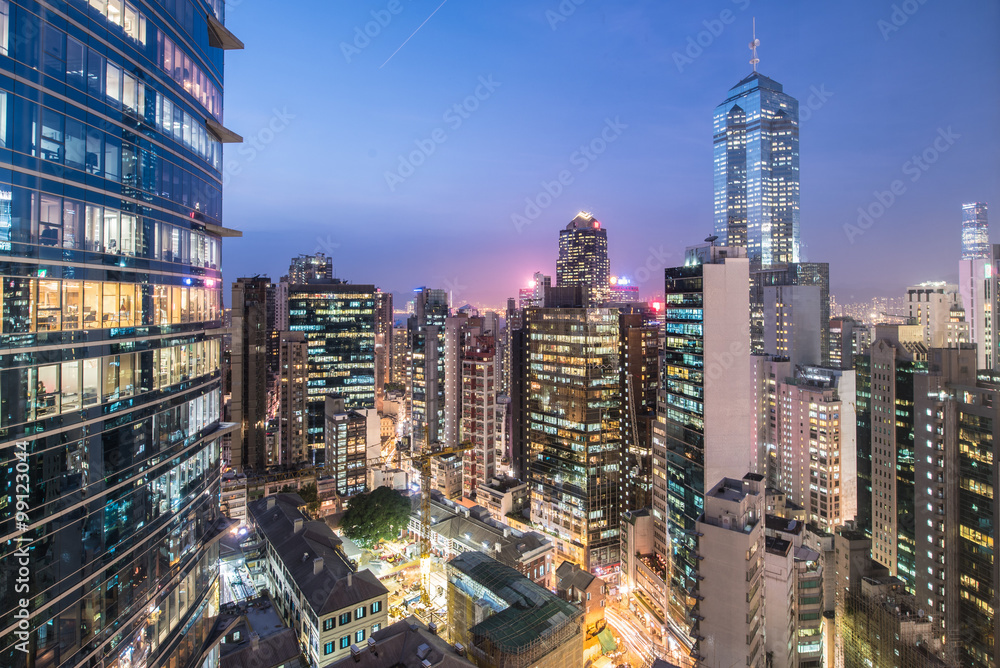 Fototapeta premium Skyline Hongkong