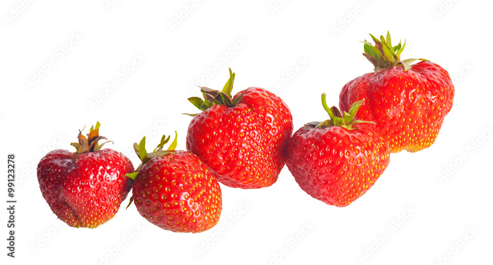 Strawberry isolated on white background. Selective focus Strawberry isolated on white background. Selective focus