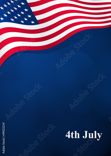 Vector card for Independence Day and other events