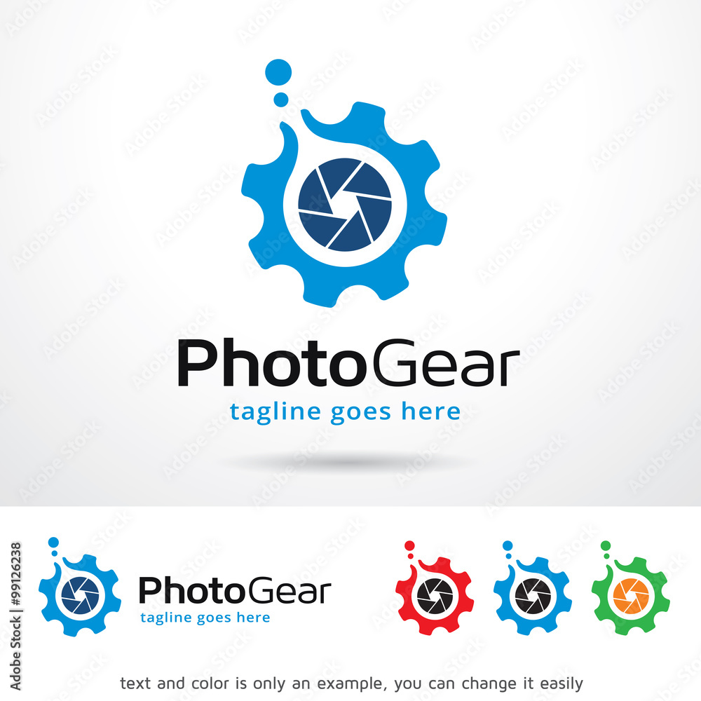 Fototapeta premium Photo Gear Logo Template Design Vector