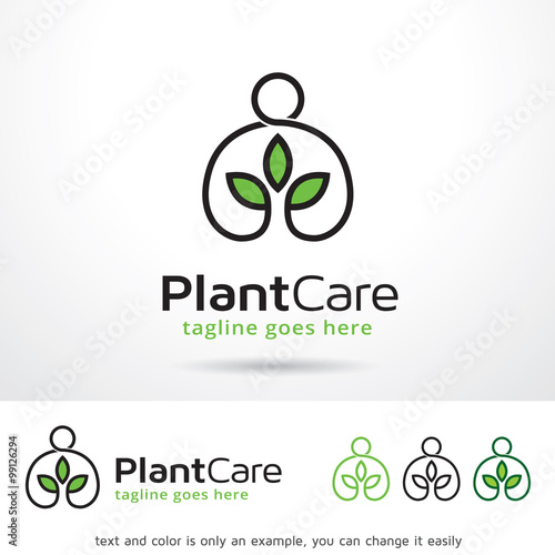 Plant Care Logo Template Design Vector