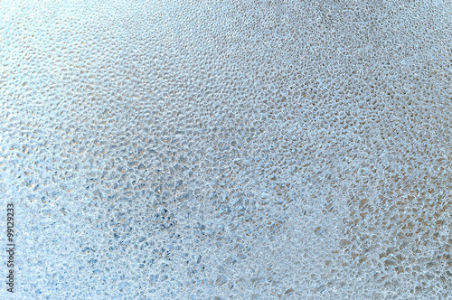 Ice patterns on winter glass