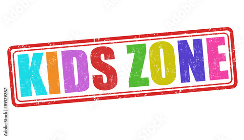 Kids zone stamp