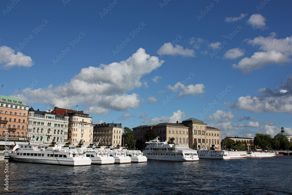 Stockholm, le port et le musée des Beaux-Arts de la capitale suédoise