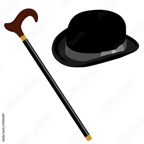 Hat and stick
