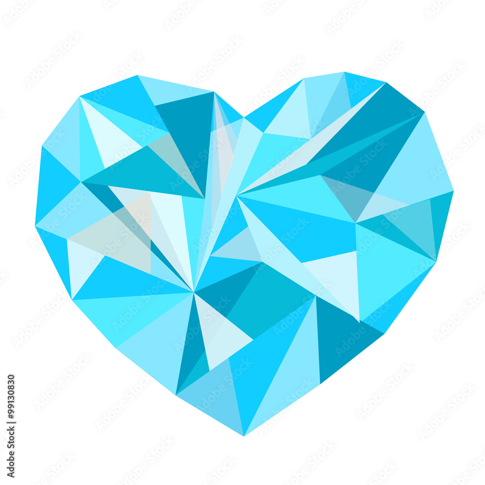 beautiful polygonal colored heart beautiful polygonal colored heart