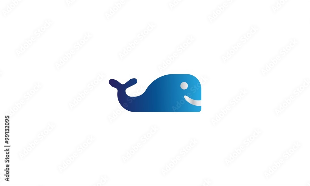 Obraz premium Whale Logo
