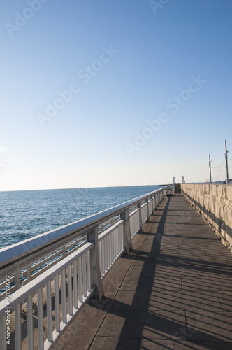海岸の遊歩道