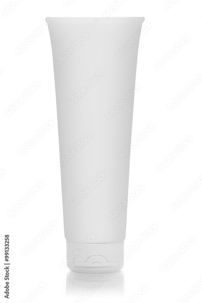 Cosmetics tube isolated on white Cosmetics tube isolated on white