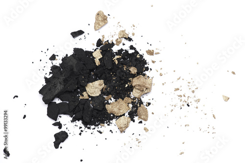 black and gold eyeshadows