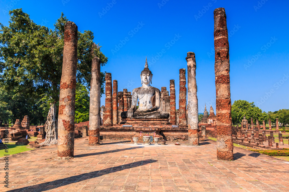 Sukhothai historical park in Sukhothai province of Thailand