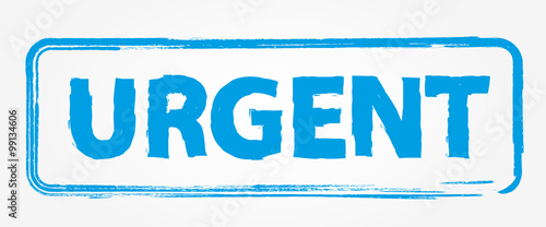 Blue urgent Stamp