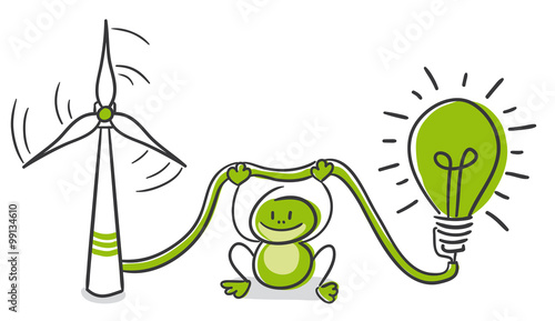 Stick Figure Series Green