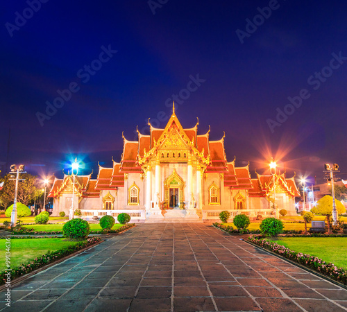 Wat Benchamabophit in Bangkok of Thailand