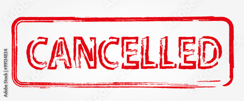 Red cancelled stamp