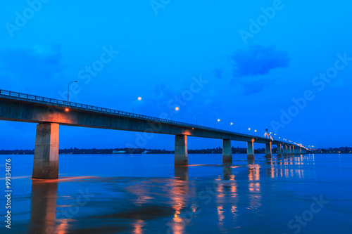 Friendship Bridge of Thailand - Laos in Mukdahan province of Thailand
