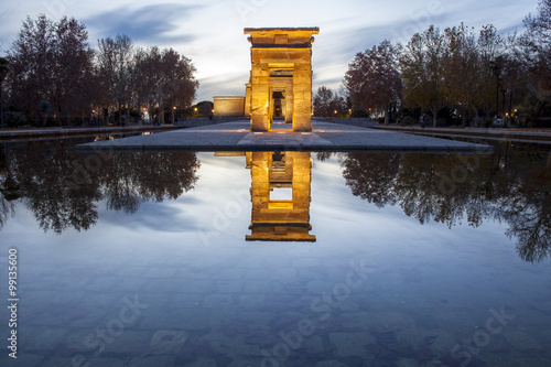 Temple of Debod at dusk