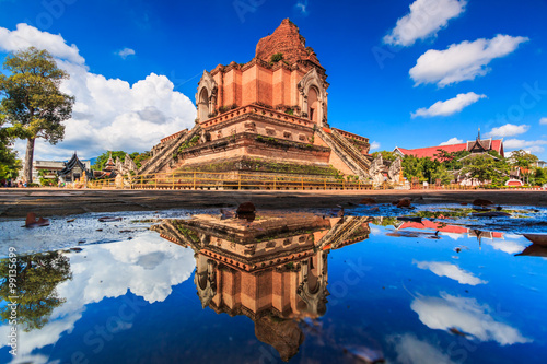 Wat Chedi Luang in Chiangmai province of Thailand photo