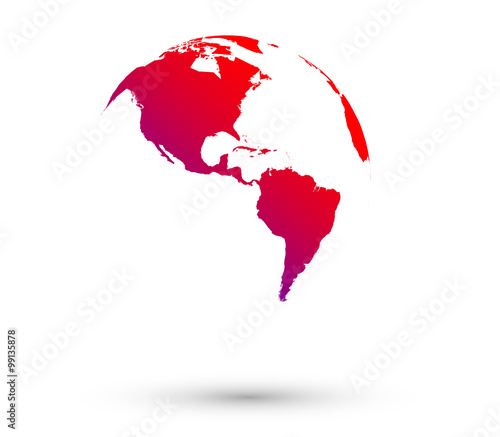 mondo, america, americhe, nord america, mappa