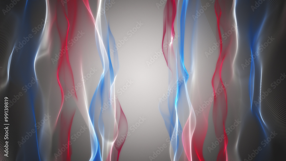 Fototapeta premium Fantastic elegant wave background design illustration