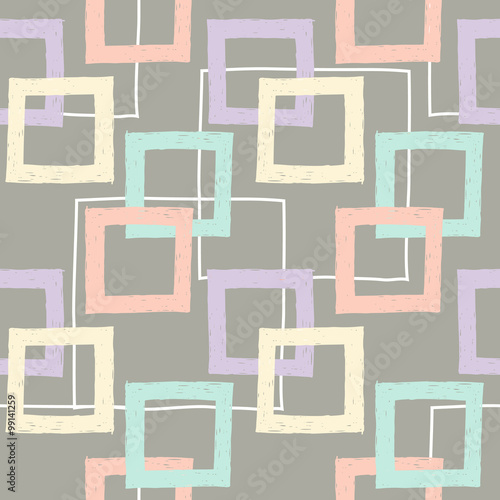 vector pattern of pastel squares on gray background © ale_comaniciu