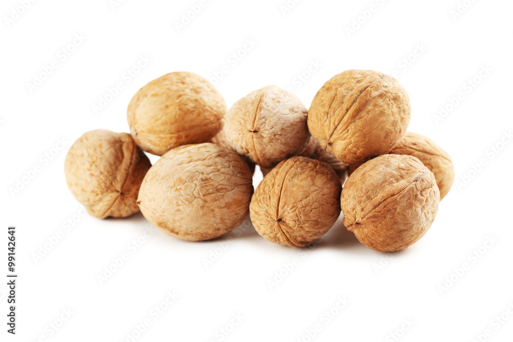 Walnut isolated on a white background Walnut isolated on a white background