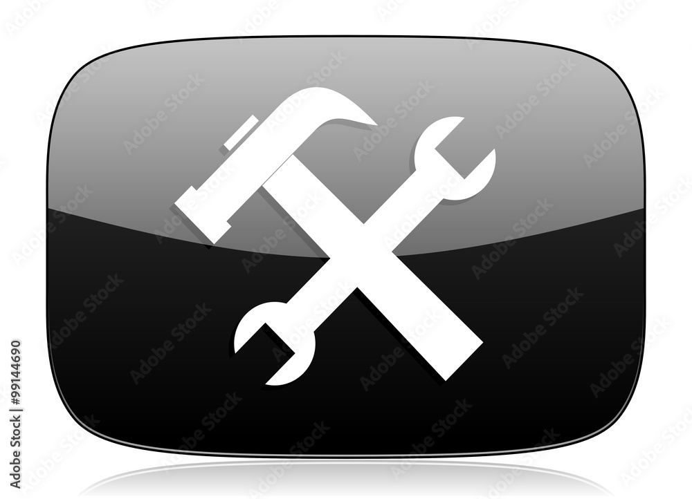 tool black glossy web modern icon tool black glossy web modern icon