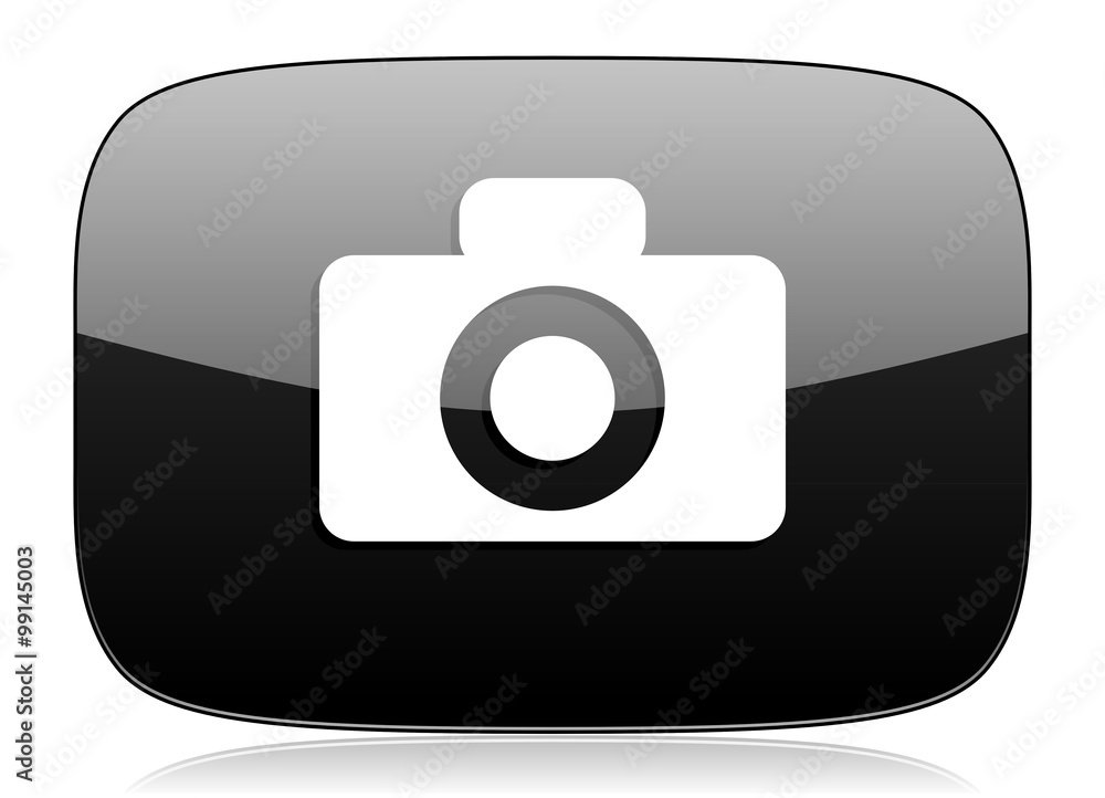 camera black glossy web modern icon camera black glossy web modern icon