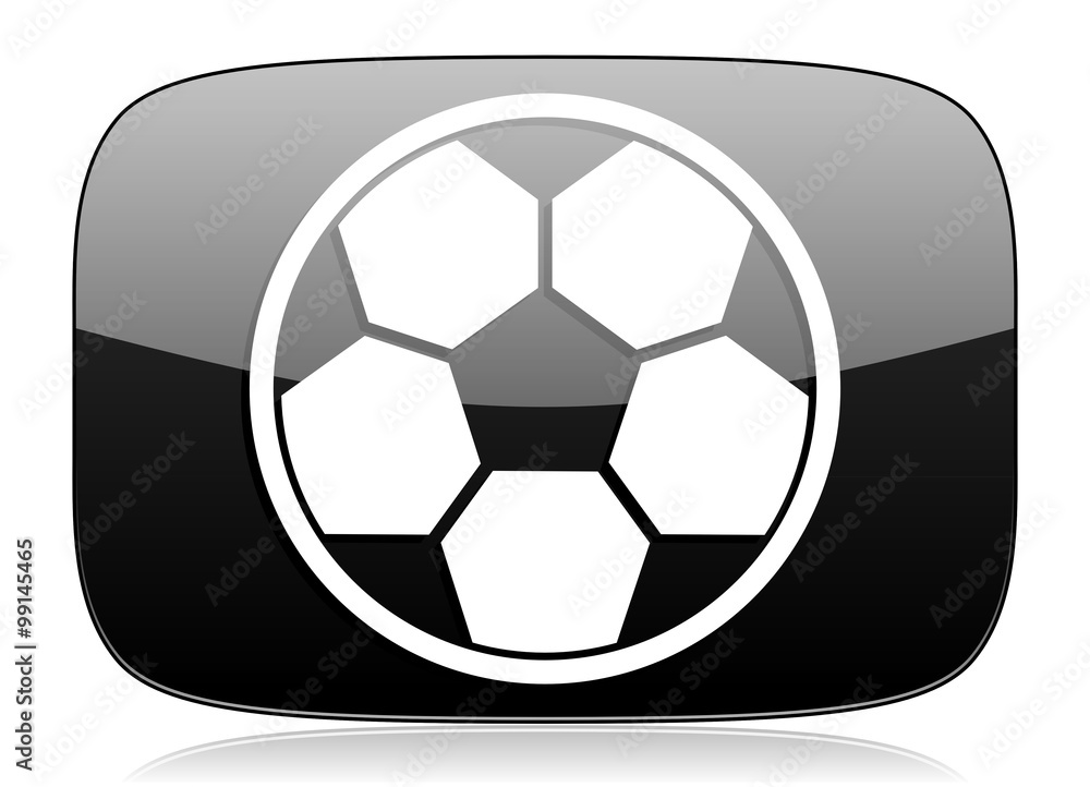 soccer black glossy web modern icon soccer black glossy web modern icon