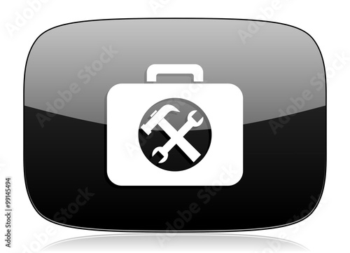 toolkit black glossy web modern icon