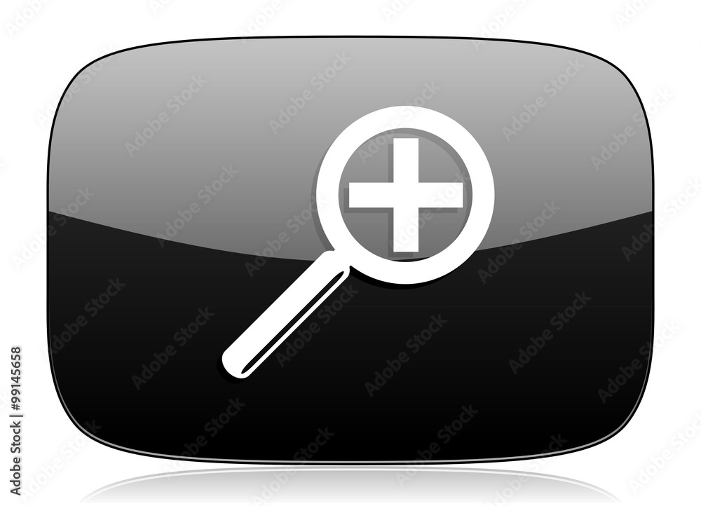 lens black glossy web modern icon lens black glossy web modern icon