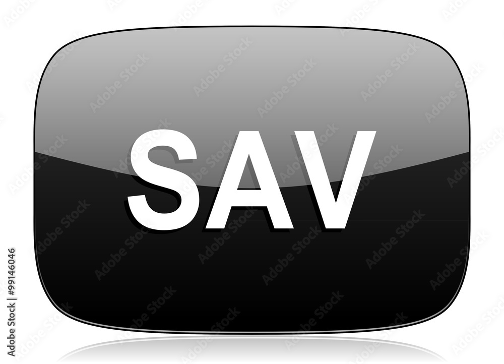 sav black glossy web modern icon sav black glossy web modern icon