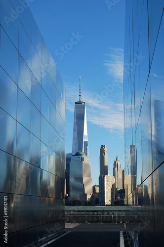Empty Sky Memorial. December 27, 2015 Liberty State Park, Jersey City, USA. Memorial honors the memory of the people who lost their lives in 9/11 attack. Designers: J. Jamroz and F. Schwartz
