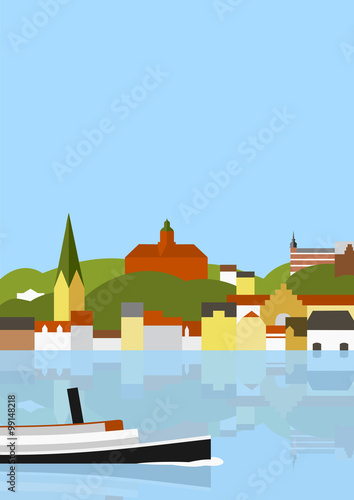 Flensburg im Hochformat