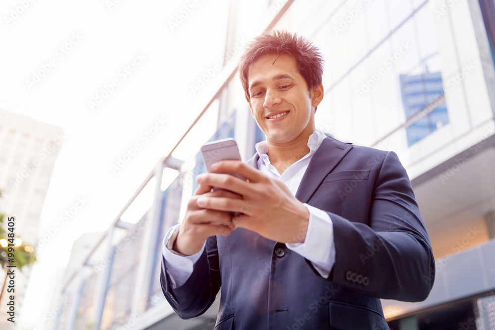Portrait of confident businessman outdoors Portrait of confident businessman outdoors