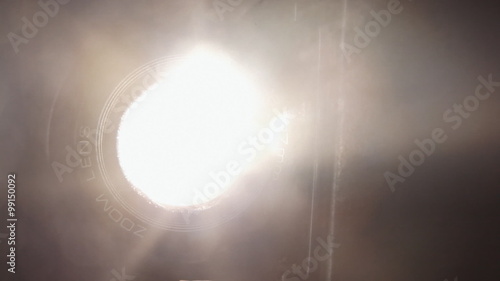 Super 8 projector lens flare