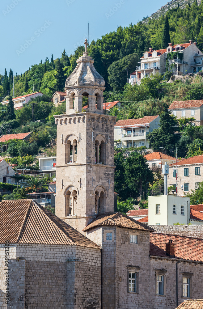 Dominican Monastery in Dubrovnik city in Croatia