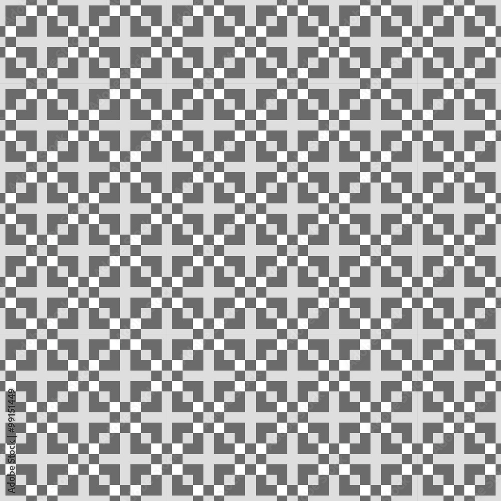 Seamless background image of gray tone square cross geometry pattern.
Seamless background image of gray tone square cross geometry pattern.