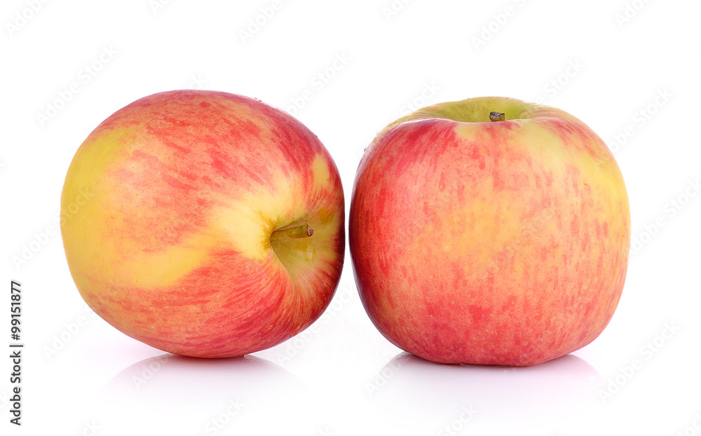 apple on white background apple on white background