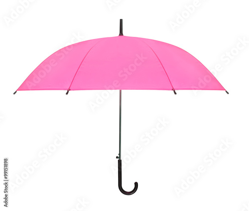 pink umbrella isolated
