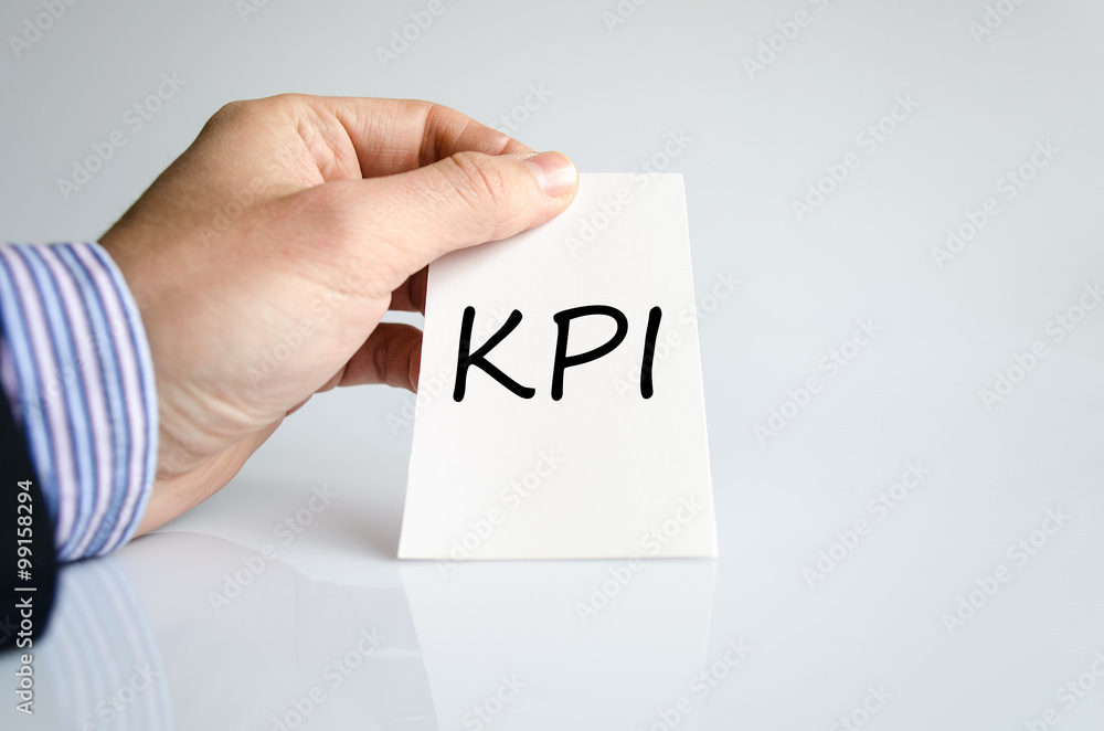 Kpi text concept Kpi text concept