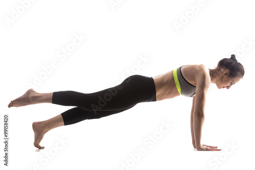 Leg lift Plank Pose