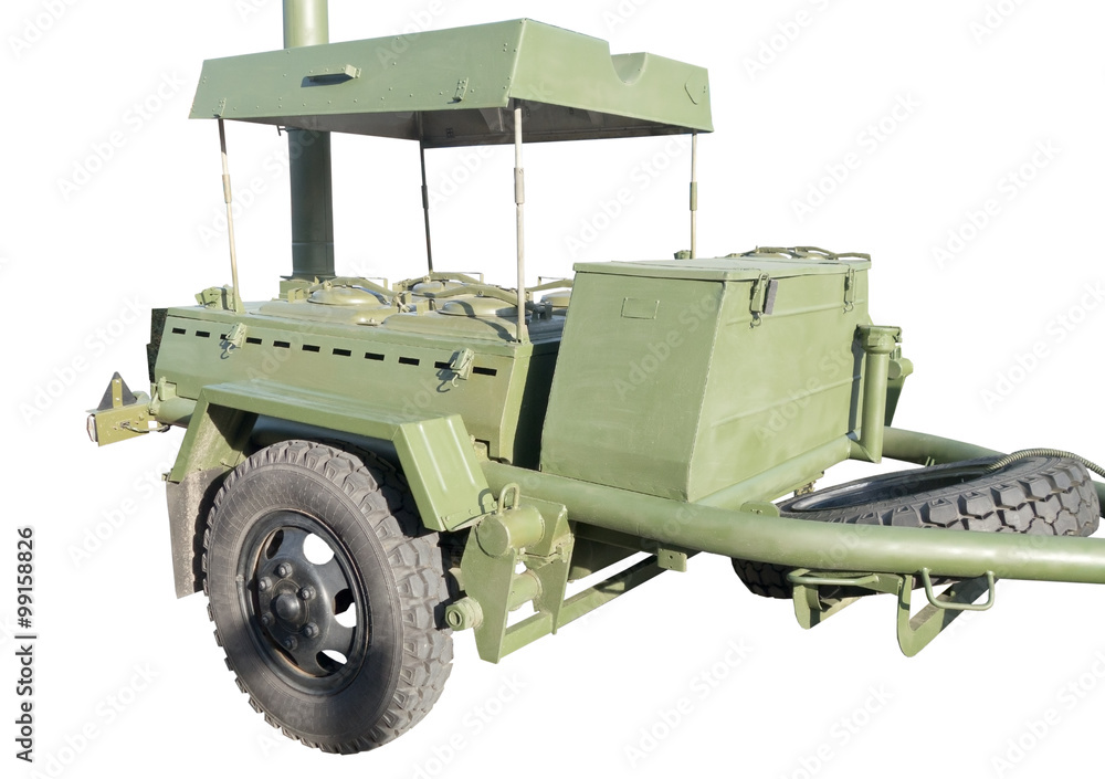 Fototapeta premium standart russian or soviet army military mobile field kitchen