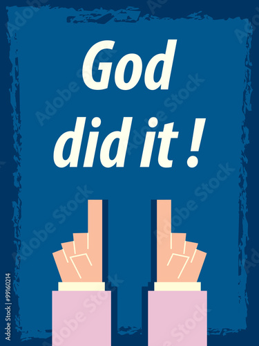 GOD DID IT typography poster
