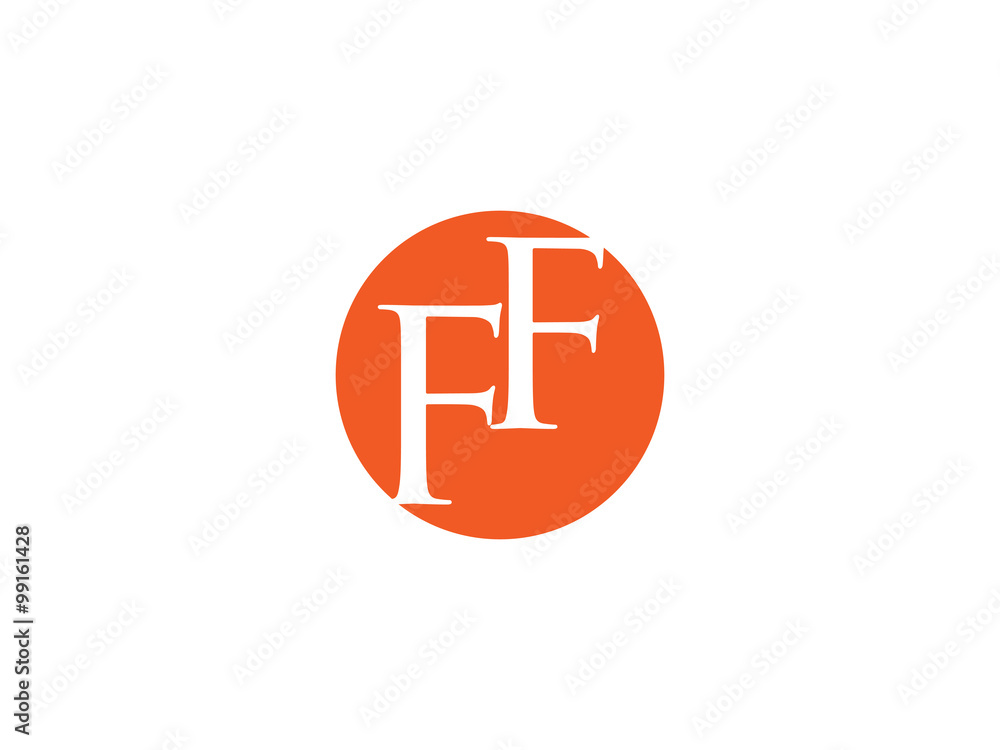 Double FF letter logo Double FF letter logo