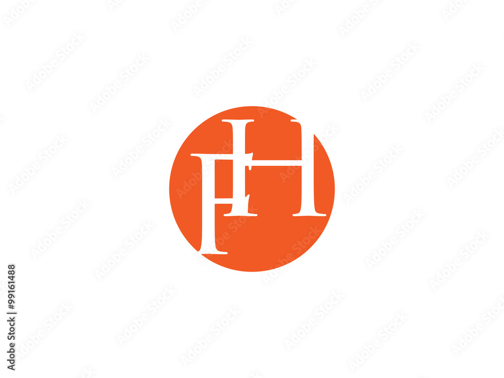 Double FH letter logo Double FH letter logo