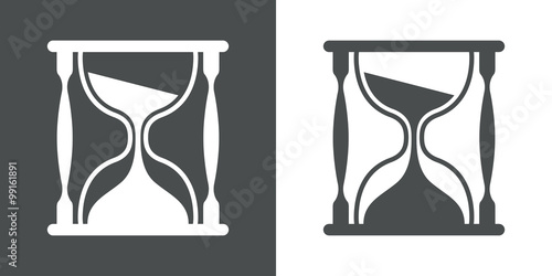 Icono plano reloj de arena #1