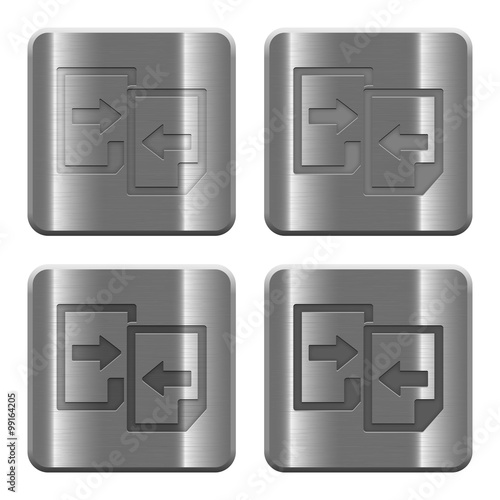 Metal share documents buttons