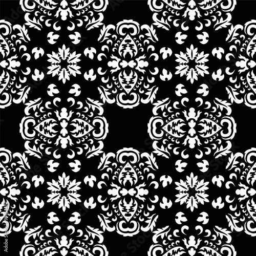 stock vector seamless orient floral pattern