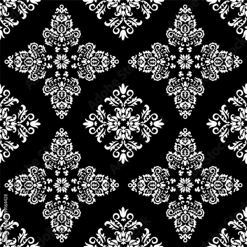 stock vector seamless orient floral pattern